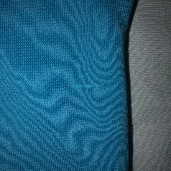 Adidas Blue and White Striped Pullover Hoodie - Picture 5 of 12
